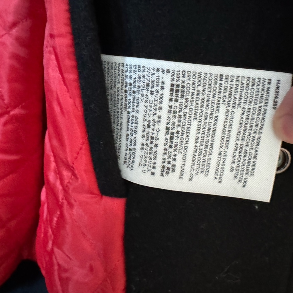 Ami Black Jacket with Red Lining - Picture 4 of 6